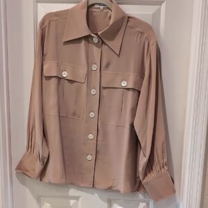 Madewell Silk Blush Pink Top